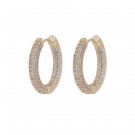 Snö of Sweden Liz big crystal earrings gold thumbnail