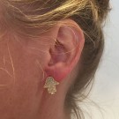 HAMSA HAND EARRINGS ROSE GOLD EDITION PÅ ØRE thumbnail