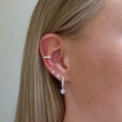 SNÖ Luire cuff earring set silver/clear thumbnail