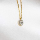 Petite Moon necklace silvershade gold thumbnail