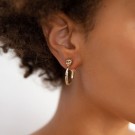 Lily and Rose petite Sheba hoops gull thumbnail