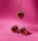 Lily and Rose Delphine necklace - Pink ruby thumbnail