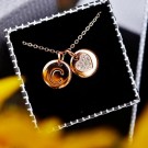 NÆRBILD AV CHARMENTITY SMYKKE MED BOKSTAV ROSÈ GULL thumbnail