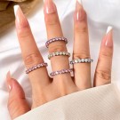 AVI Jewels Eternity ring gold/clear thumbnail