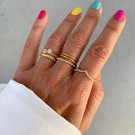 Ellie 14K gullbelagt Chevron ring thumbnail