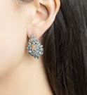 Lily and Rose Alice earrings - Celestial blue thumbnail