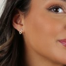 Snö of Sweden Nisi heart earrings gold  thumbnail