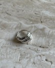 Pilgrim Courageous twirl deco ring silverplated thumbnail