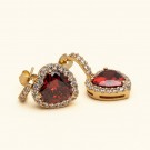 Lily and Rose Rose earrings - Garnet thumbnail