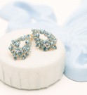 Lily and Rose Alice earrings - Celestial blue thumbnail