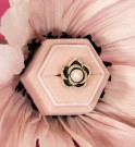 Lily and Rose Coco rose ring - Jet / ivory pearl 18mm thumbnail