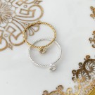 PORTOFINO TWISTED RING CLEAR/SILVER AND GOLD TOGETHER thumbnail