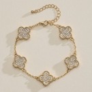 AVI Jewels Como bracelet clear/gold thumbnail