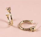 Lily and Rose petite Sheba hoops gull thumbnail