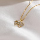 Petite Antoinette bow necklace gold thumbnail