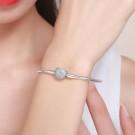 JBX CAT Sølv & Cubic Zirconia armbånd, meget elegant og perfekt til våre charms. thumbnail
