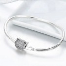 JBX CAT Sølv & Cubic Zirconia armbånd, meget elegant og perfekt til våre charms. thumbnail