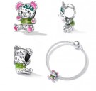 Bear Hug - JBX Charm i sølv som anheng til armbånd eller kjede thumbnail