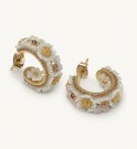 Lily and Rose Hannah butterfly earrings - Ivory / gold thumbnail