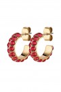 Dyrberg/Kern Heidi hoop earrings red thumbnail