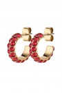 Dyrberg/Kern Heidi hoop earring red thumbnail