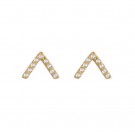 Syster P Strict sparkling V earrings gold thumbnail