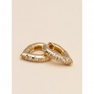 YLVA LI Hermes hoops Crystal/Champagne thumbnail