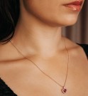 Lily and Rose Delphine necklace - Pink ruby thumbnail