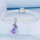 Crystal Heart - JBX Charm/anheng i 925 sterling sølv og cubic zirconia thumbnail