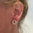 Fancy pancy gold earrings thumbnail