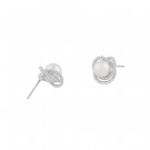 Snö of Sweden Lydia pearl earrings silver thumbnail