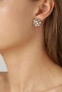 DYRBERG/KERN AUDE EARRINGS CRYSTAL/GOLD thumbnail