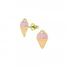 Ice cream stud earrings thumbnail