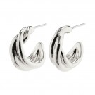 Pilgrim Courageous huggie hoop earrings silverplated thumbnail