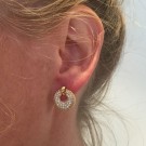 Fancy pancy silver earrings thumbnail