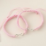 Rosa Infinity armbånd med evighetstegn