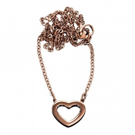 Monaco heart Necklace Rose Gold