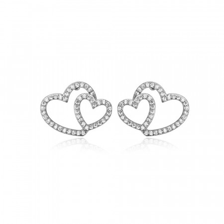 Wild at heart silver earrings