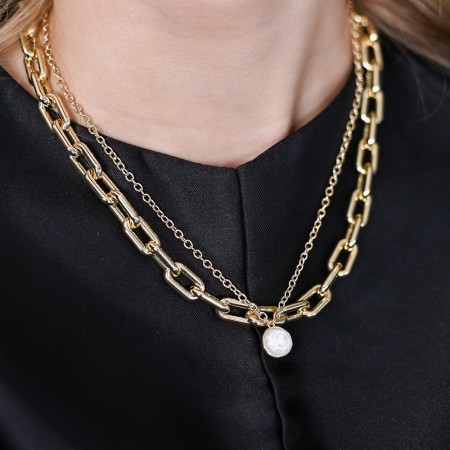 SNÖ Amber small chain necklace