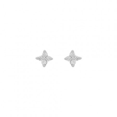 Snö of Sweden Wish small earrings silver/clear