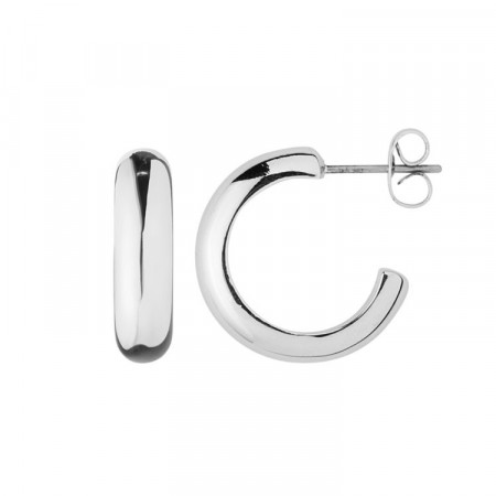 Ellen chunky hoops silver