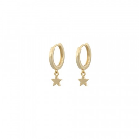 SNÖ Tokyo small ring ear plain gold