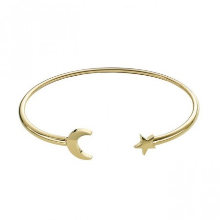 Måne og stjerne armbånd i gull