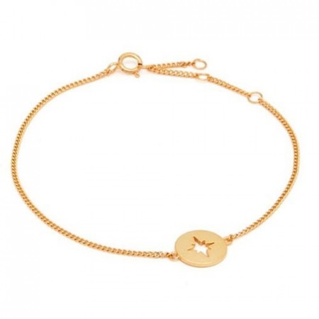 Compass bracelet gold
