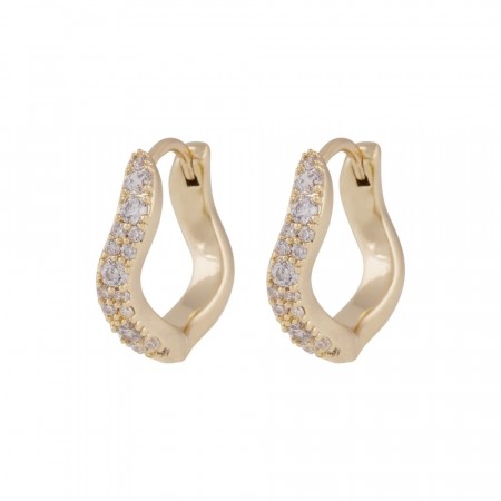 Snö of Sweden Essential Curve earrings gold