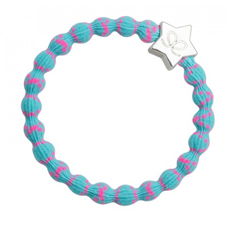 Hårstrikk/armbånd bubblegum neon