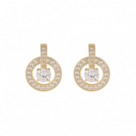 Elaine ear gold/clear
