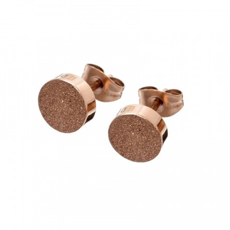 Dottie studs glittering rose gold
