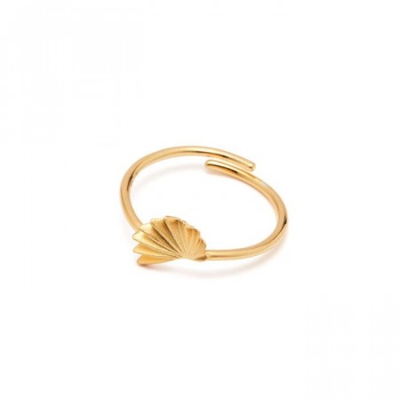 Origami ring gold