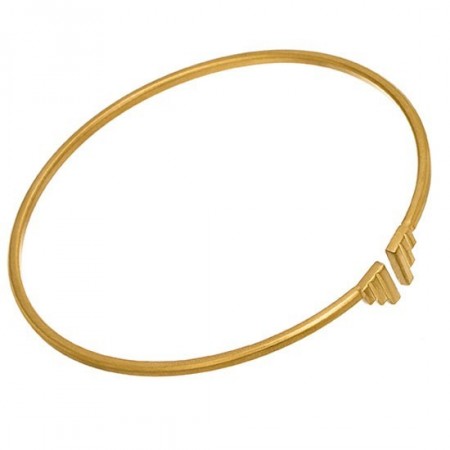 Divine Wings Bangle Matt Gold